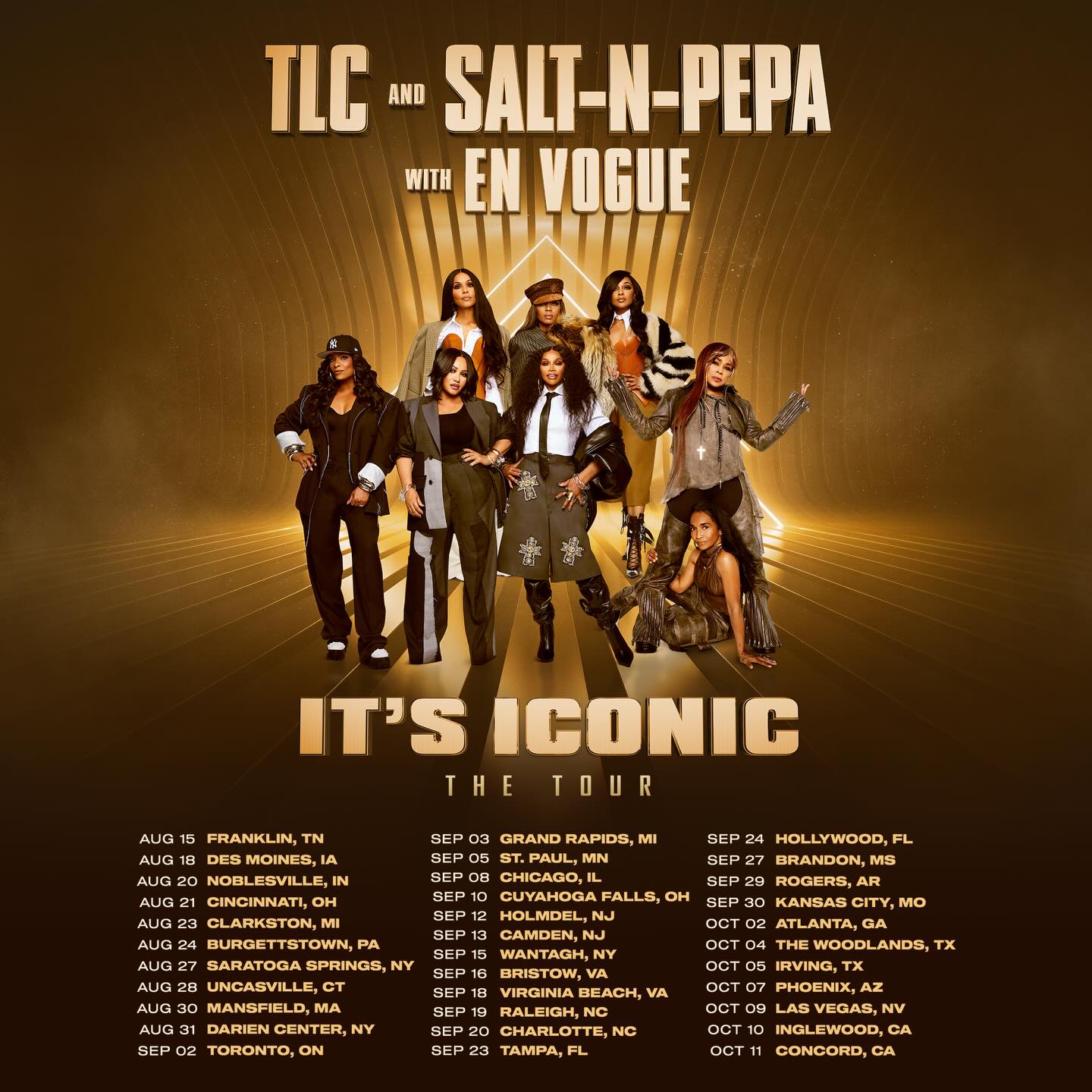 TLC It's Iconic The Tour Poster 2026